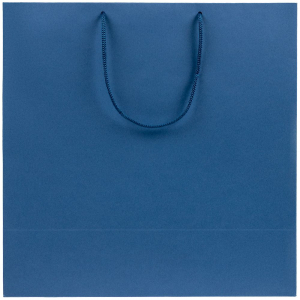 Пакет бумажный Porta L, синий - купить оптом