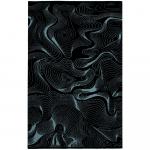 Плед Lumi Lure, черный с голубым, фото 1