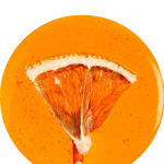 Леденец Lollifruit, оранжевый с апельсином, фото 2