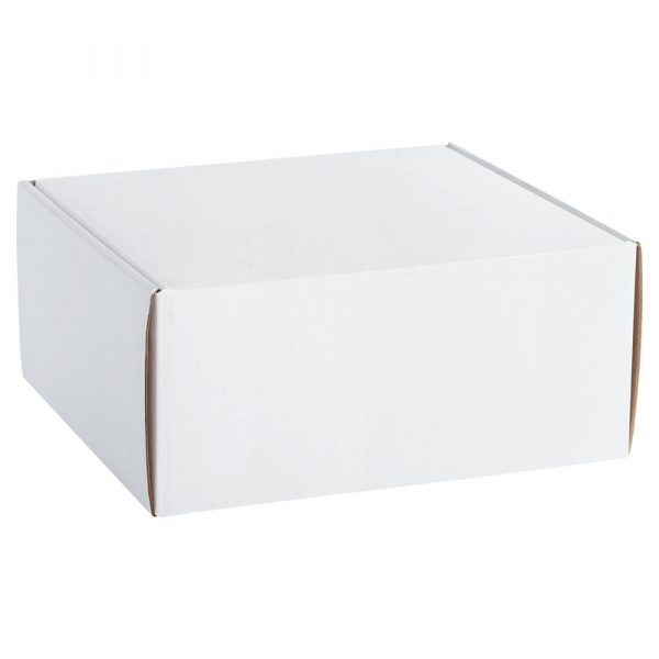 Коробка Grande, белая с белым наполнением - купить оптом