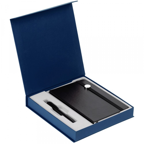 Коробка Arbor под ежедневник и ручку, синяя - купить оптом