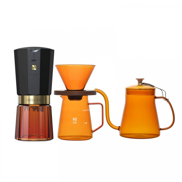Кофейный набор Amber Coffee Maker Set, оранжевый с черным - купить оптом