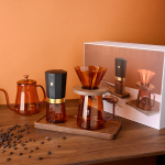 Кофейный набор Amber Coffee Maker Set, оранжевый с черным, фото 5