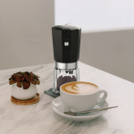 Портативная кофемолка Electric Coffee Grinder, черная с серебристым, фото 7