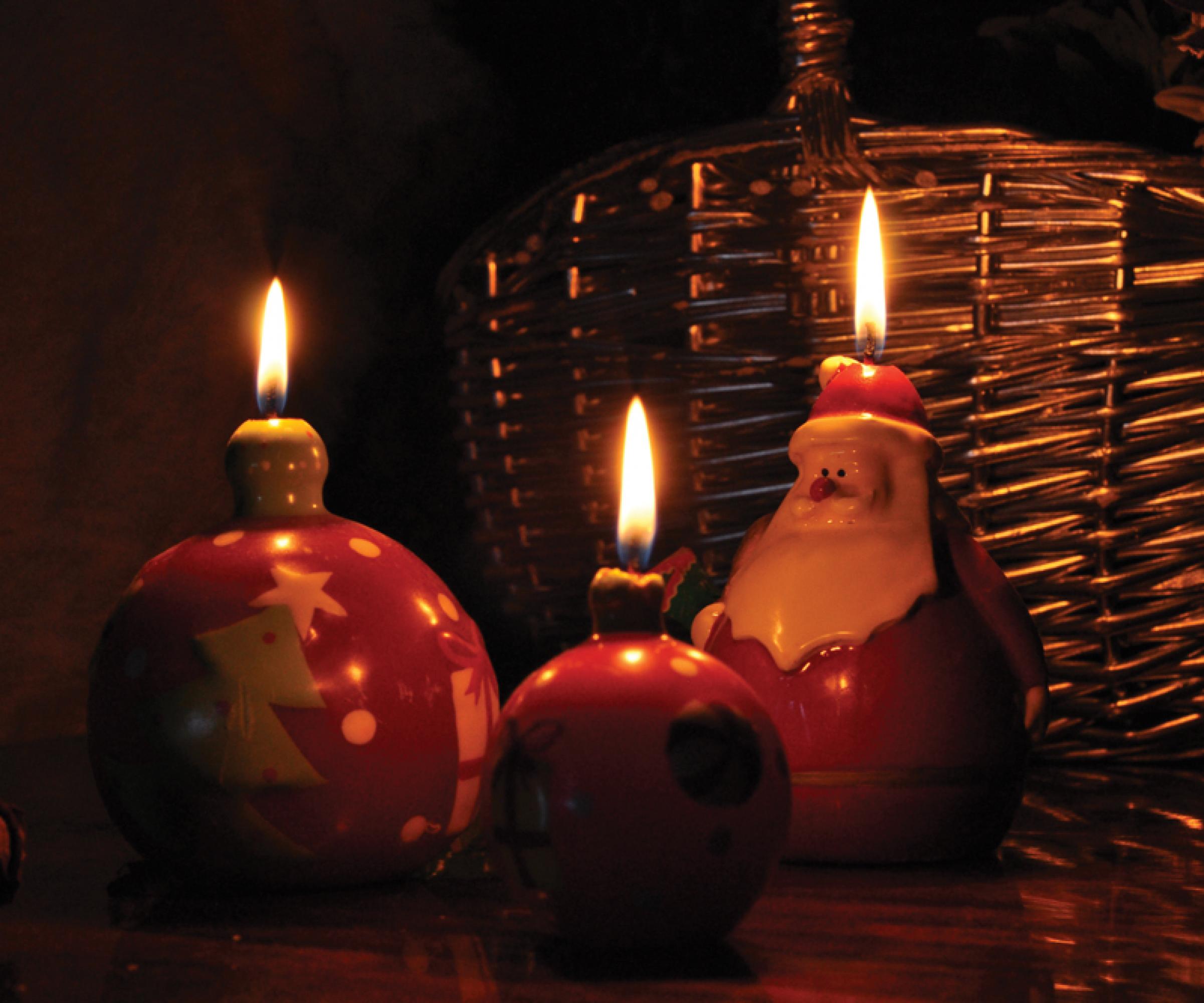 Свеча "Дед Мороз", цвет красный, фото 3