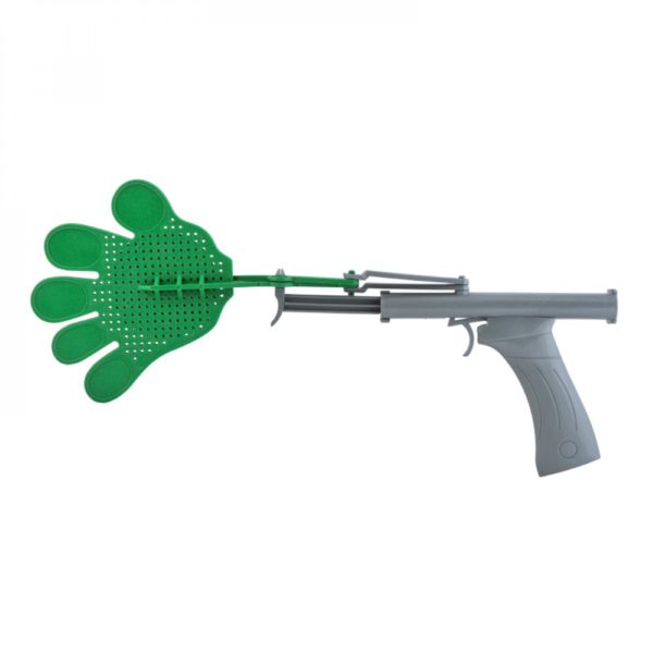 Пистолет-ладошки "Clap", цвет зеленый с серебром - купить оптом
