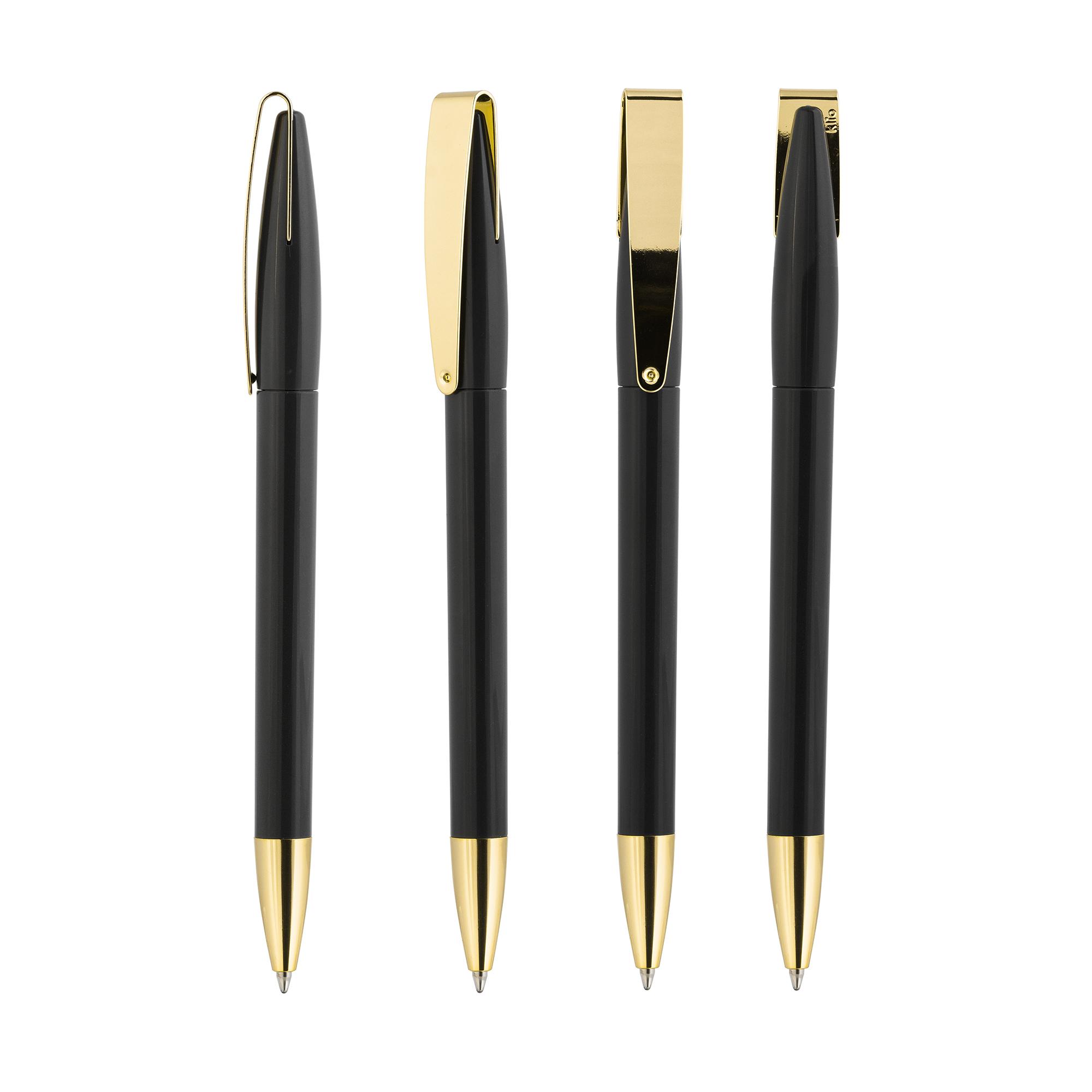 Ручка шариковая COBRA MMG, цвет черный/золотистый, фото 1