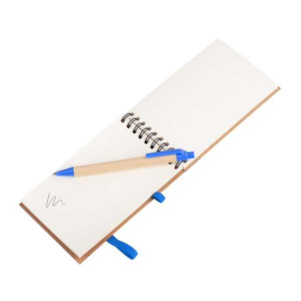 Блокнот с ручкой "Papyrus", цвет синий - купить оптом