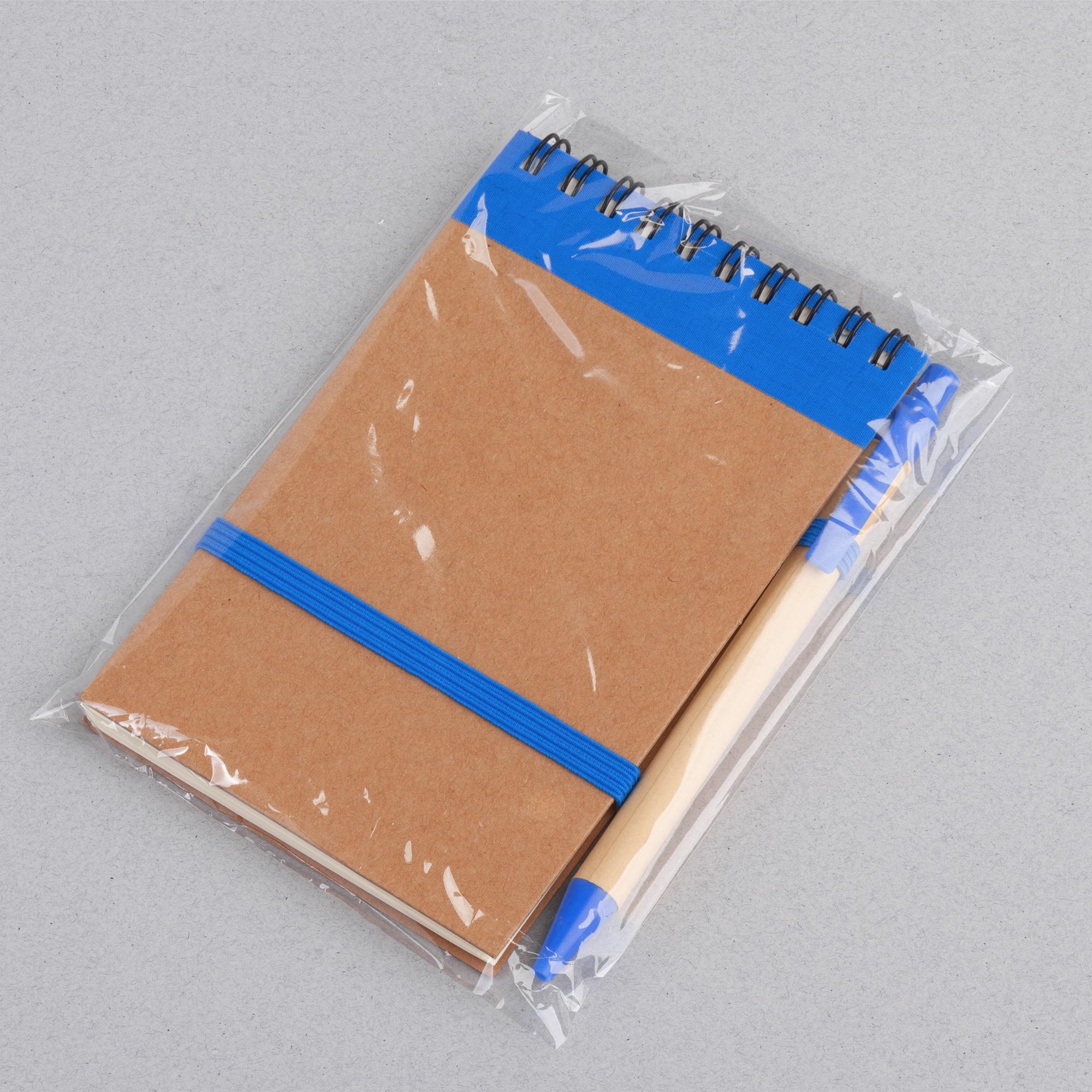 Блокнот с ручкой "Papyrus", цвет синий, фото 4