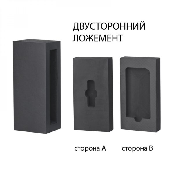 Набор зарядное устройство "Theta" 4000 mAh + флеш-карта "Case" 8Гб в футляре, покрытие soft touch, цвет черный с золотом - купить оптом