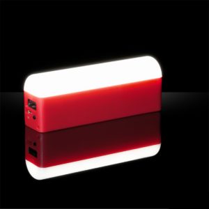 Зарядное устройство с лампой "Светлячок" , цвет красный с белым - купить оптом