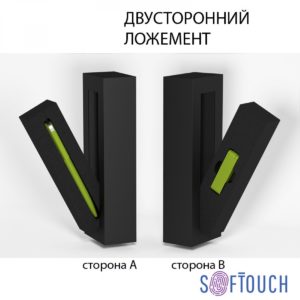 Набор ручка "Jupiter" + флеш-карта "Case" 8 Гб в футляре, зеленое яблоко, покрытие soft touch, цвет зеленое яблоко - купить оптом