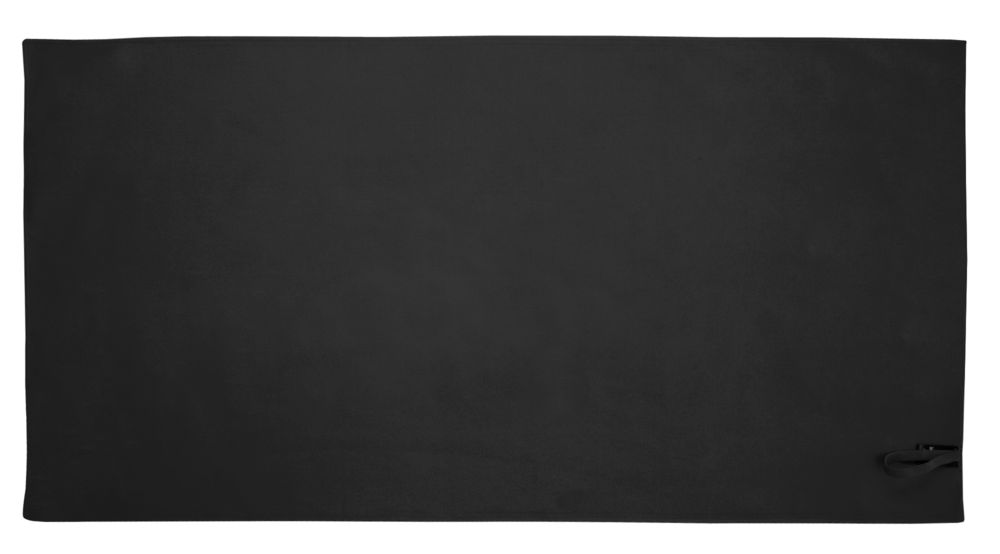 Спортивное полотенце Atoll Large, черное - купить оптом