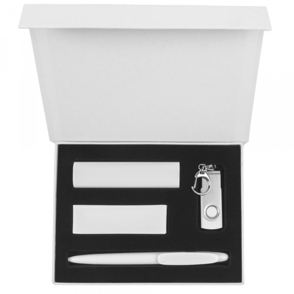 Коробка First Kit под аккумулятор, флешку и ручку, белая - купить оптом