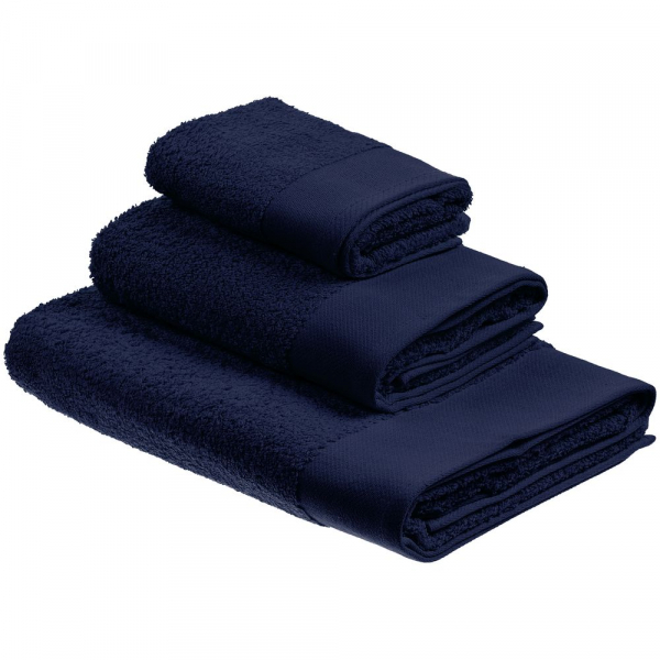 Полотенце Odelle ver.2, малое, темно-синее - купить оптом