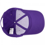 Бейсболка Canopy, фиолетовая с белым кантом, фото 2