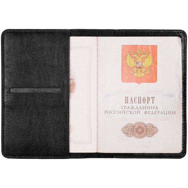 Обложка для паспорта Remini, черная - купить оптом
