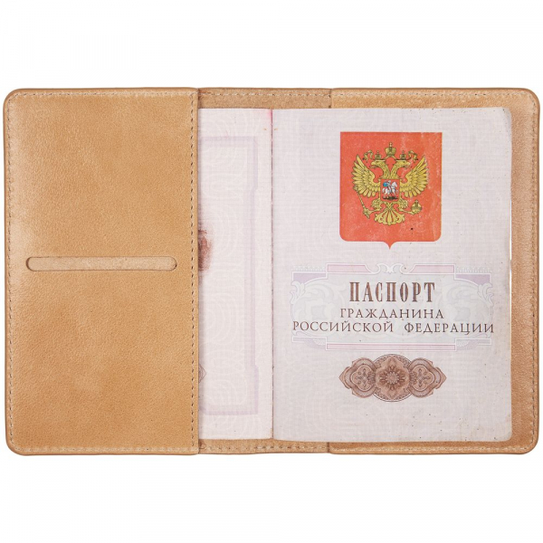 Обложка для паспорта Remini, бежевая - купить оптом