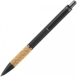Ручка шариковая Cork, черная, фото 2