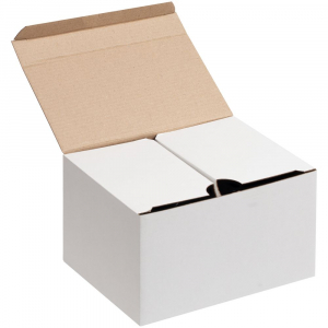 Коробка Couple Cup под 2 кружки, большая, белая - купить оптом