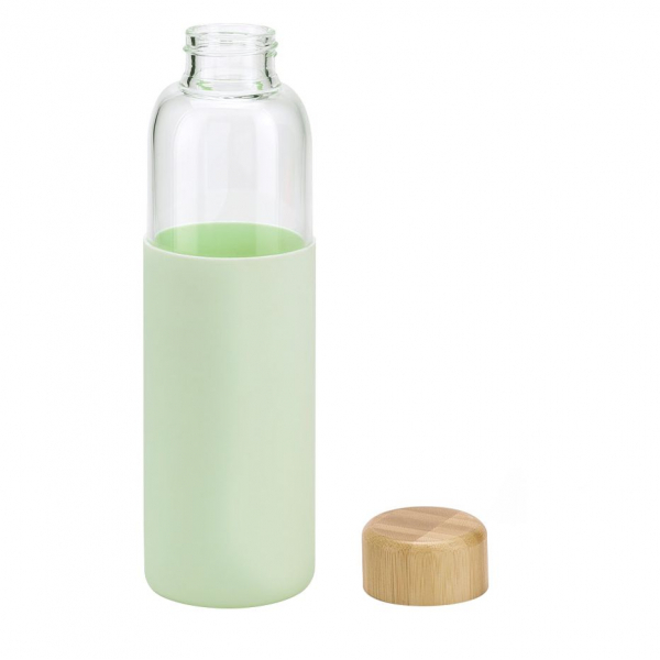 Бутылка для воды Dakar, прозрачная с зеленым - купить оптом