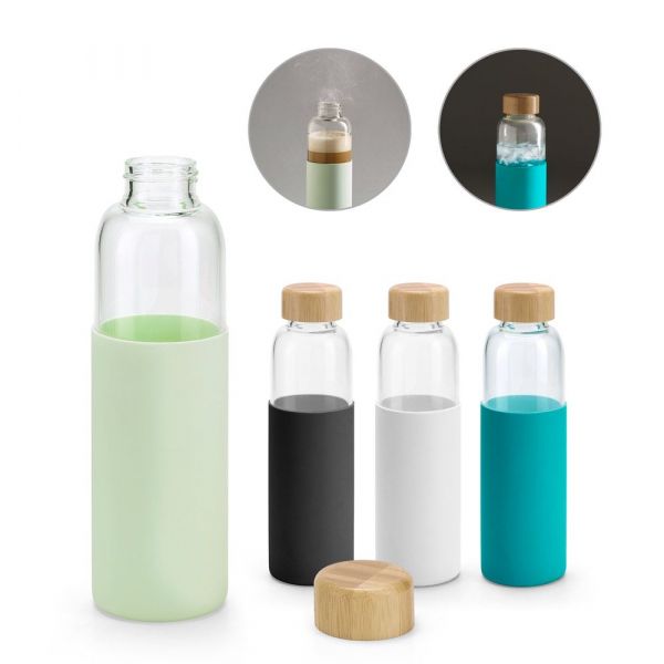 Бутылка для воды Dakar, прозрачная с зеленым - купить оптом