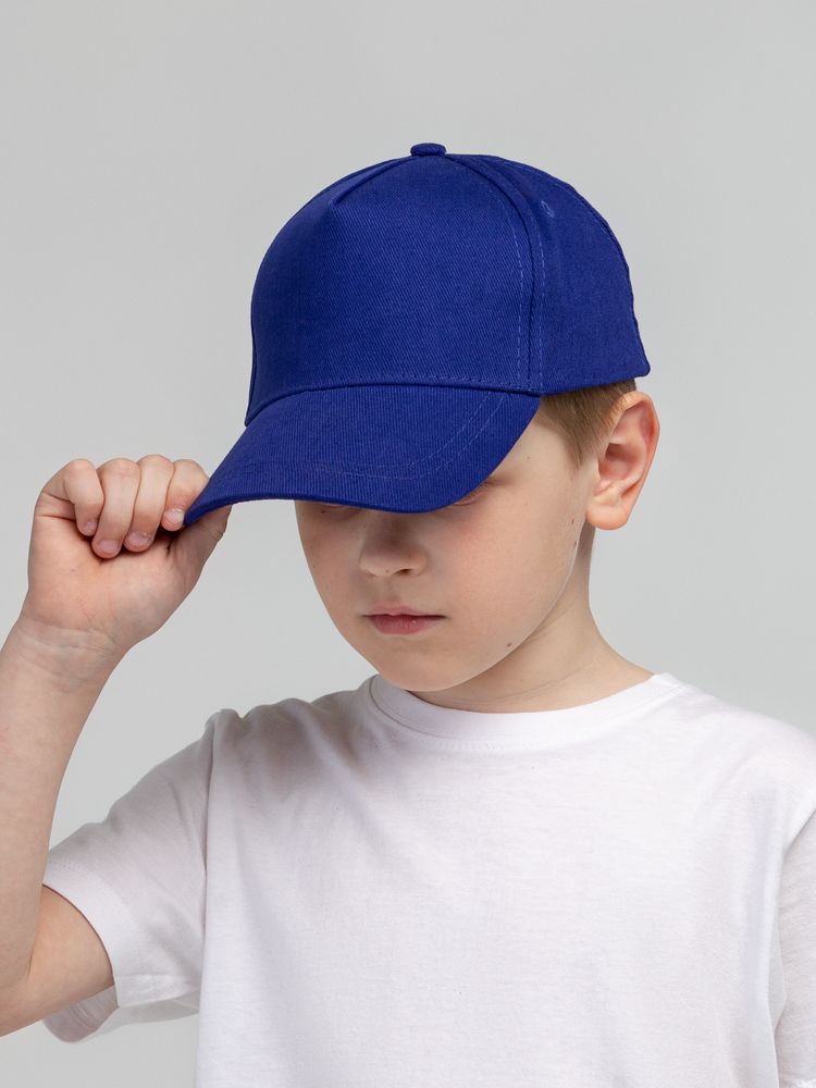 Бейсболка детская Standard Kids, синяя - купить оптом