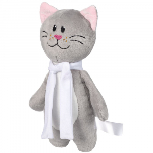 Мягкая игрушка Beastie Toys, котик с белым шарфом - купить оптом