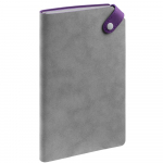 Ежедневник Corner, недатированный, серый с фиолетовым, фото 1