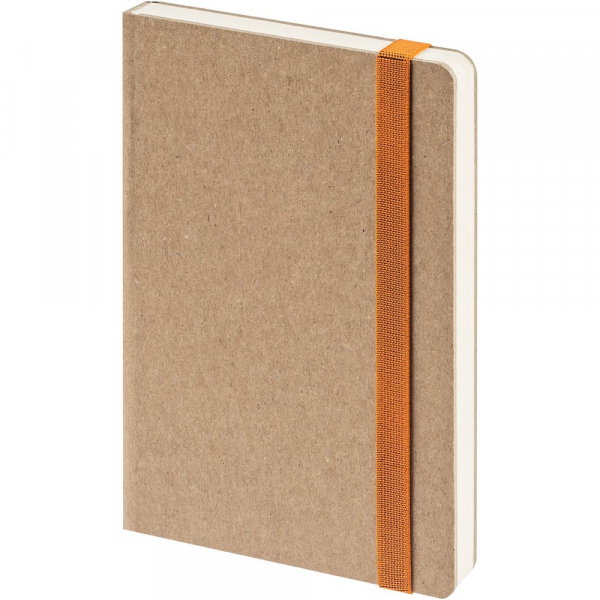 Ежедневник Eco Write Mini, недатированный, с оранжевой резинкой - купить оптом