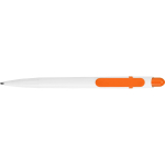 Ручка шариковая Этюд, белый/оранжевый, фото 4