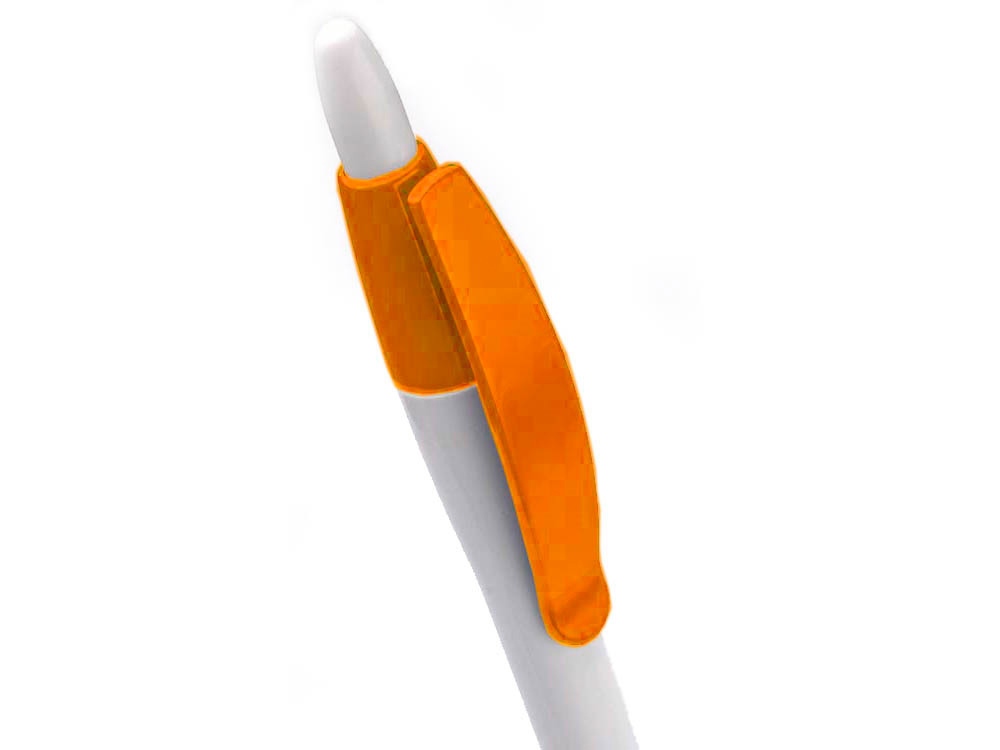 Ручка шариковая Celebrity Пиаф белая/оранжевая, белый/оранжевый - купить оптом