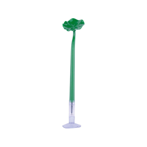 Ручка шариковая Кувшинка на присоске, зеленый - купить оптом