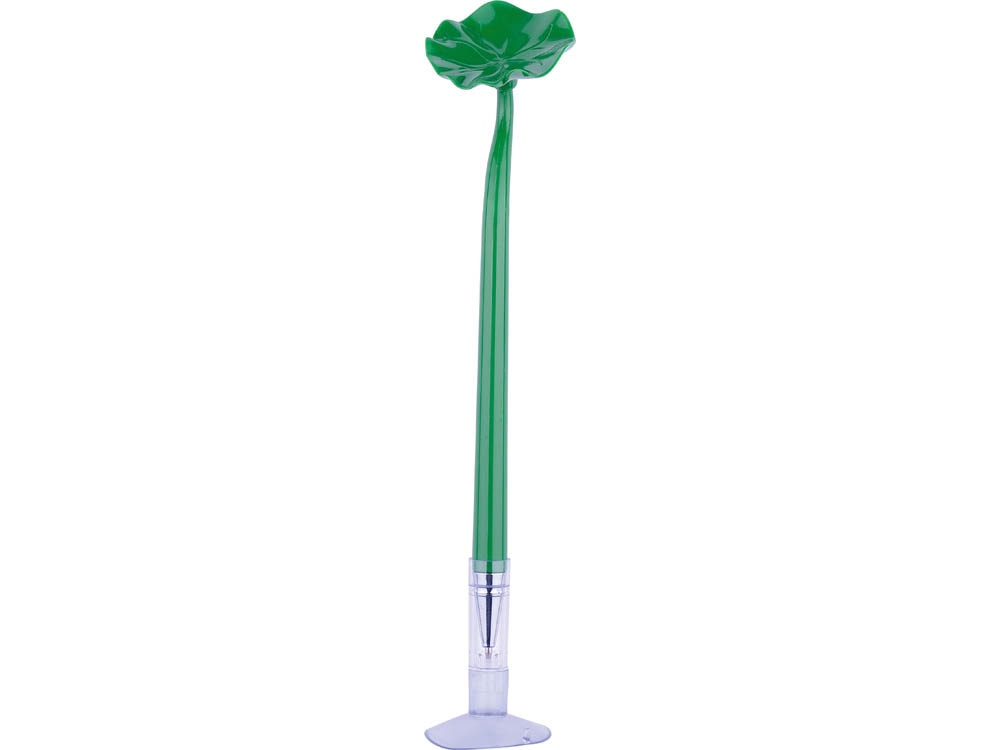 Ручка шариковая Кувшинка на присоске, зеленый - купить оптом