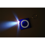 Брелок-рулетка с фонариком. 1 м., синий/белый, фото 1