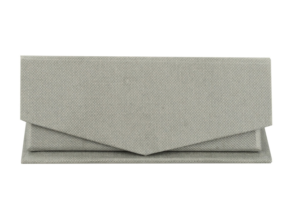 Подарочная коробка для флеш-карт треугольная, серый - купить оптом