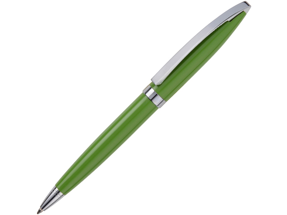 Ручка шариковая Куршевель зеленая, зеленый - купить оптом