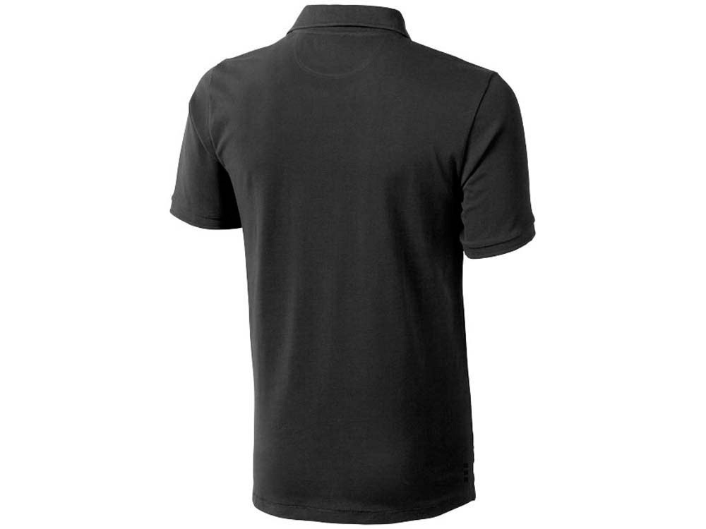 Calgary мужская футболка-поло с коротким рукавом, антрацит - купить оптом
