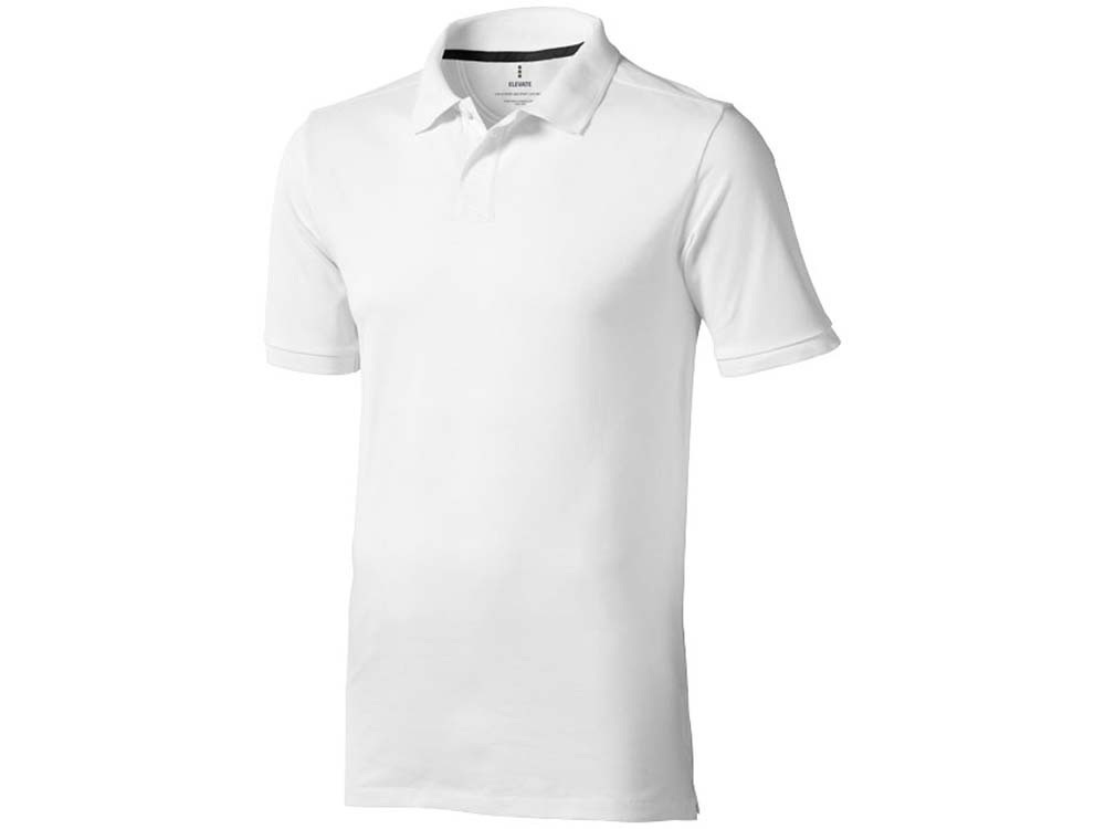 Calgary мужская футболка-поло с коротким рукавом, белый - купить оптом