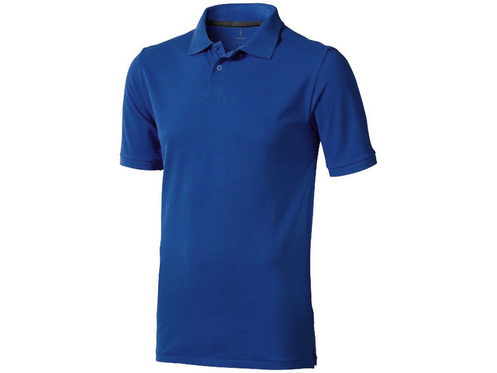 Calgary мужская футболка-поло с коротким рукавом, синий - купить оптом