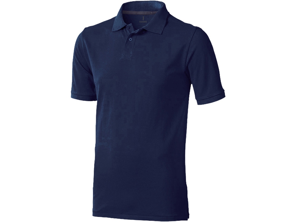 Calgary мужская футболка-поло с коротким рукавом, темно-синий - купить оптом