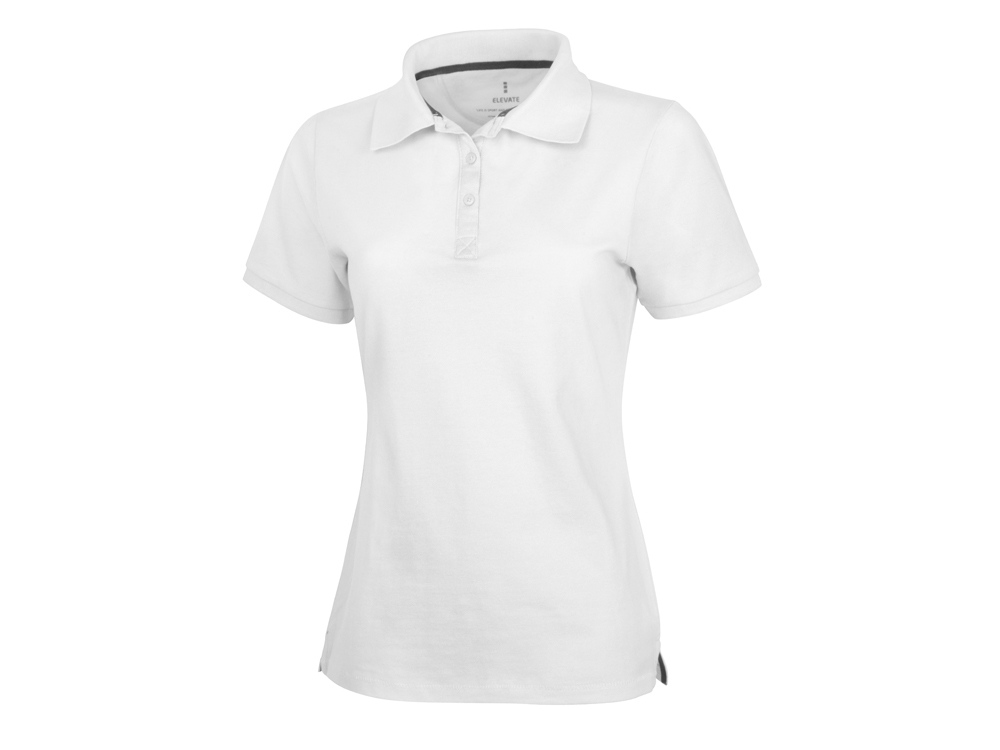 Calgary женская футболка-поло с коротким рукавом, белый - купить оптом