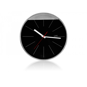 Часы настенные Де-Мойн, черный/серебристый (Р) - купить оптом