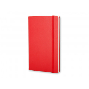 Записная книжка Moleskine Classic (нелинованный) в твердой обложке, Large (13х21см), красный - купить оптом