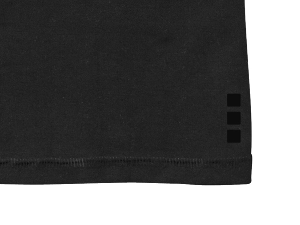 Ponoka мужская футболка из органического хлопка, длинный рукав, черный - купить оптом