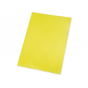 Папка- уголок, для формата А4, плотность 180 мкм, желтый матовый - купить оптом