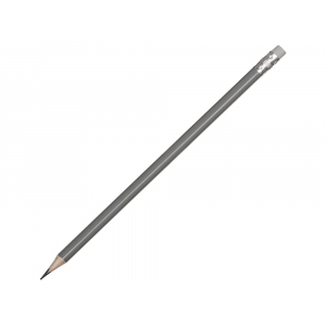 Трехгранный карандаш Графит 3D, серебряный, серебристый - купить оптом