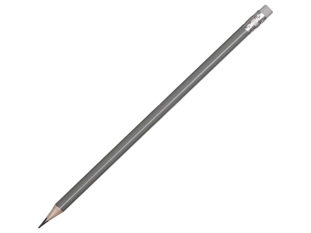 Трехгранный карандаш Графит 3D, серебряный, серебристый - купить оптом