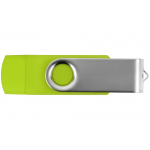 USB/micro USB-флешка 2.0 на 16 Гб Квебек OTG, зеленое яблоко, фото 3