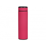Термос Confident с покрытием soft-touch 420мл, розовый, фото 2